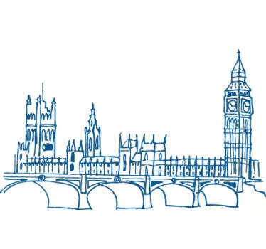 Sticker Londen Big Ben - TenStickers