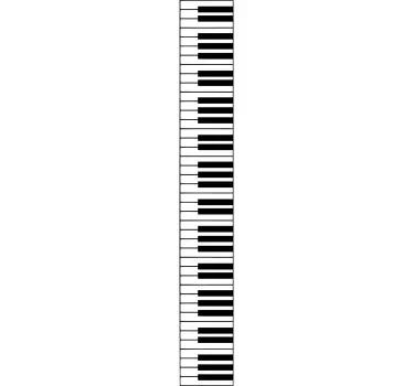 Sticker piano toetsen - TenStickers