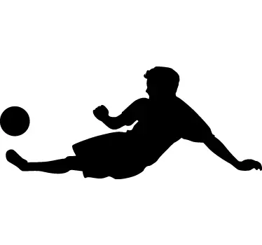 Sticker schaduw voetballer - TenStickers