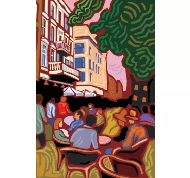 Sticker schilderij van Gogh - TenStickers