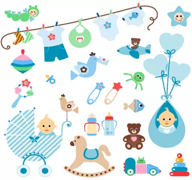 Sticker set decoratie babykamer - TenStickers