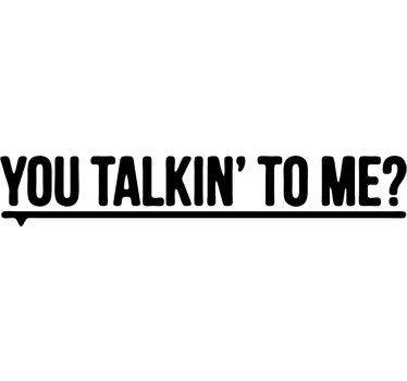 Sticker spiegel you talkin´ to me? - TenStickers