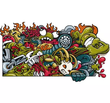 Sticker stedelijke muurschildering - TenStickers
