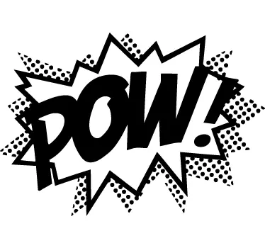 Sticker stripverhalen pow Lichtenstein - TenStickers