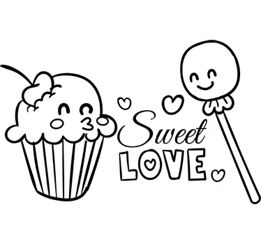 Sticker Sweet love - TenStickers