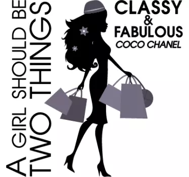 Sticker tekst Coco Chanel - TenStickers