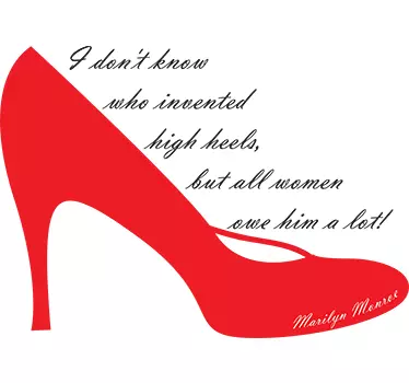 Sticker tekst Marilyn Monroe - TenStickers