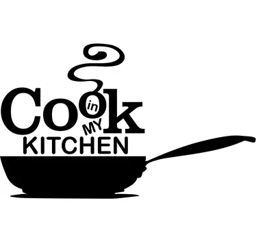Muursticker keuken cook in my kitchen - TenStickers