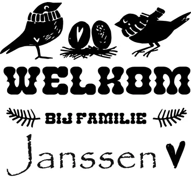 Muursticker woonkamer tekststicker welkom - TenStickers
