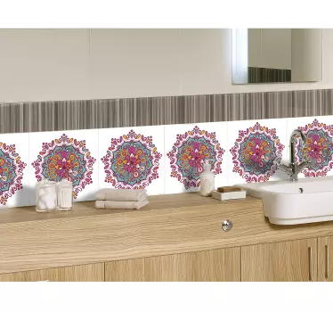Mandala-tegelstickers decoratief vinyl - TenStickers