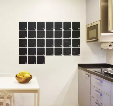 Krijtbord sticker maandplanner agenda - TenStickers