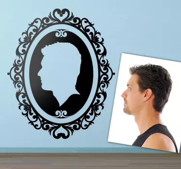 Stickers maken uitgesneden portret - TenStickers