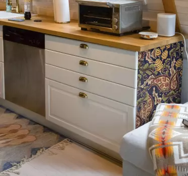 Meubel sticker realistische paisley illustratie - TenStickers