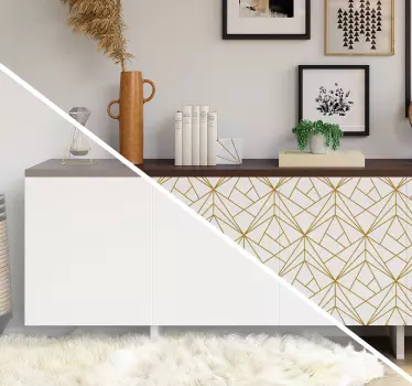 Meubel sticker geometrisch patroon - TenStickers