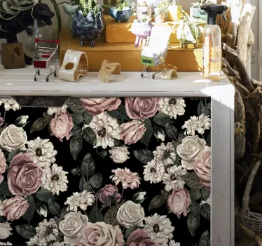 Stickers grote rozen voor op meubels - TenStickers