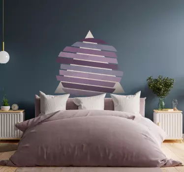 Geometrische cirkel in lavendel kleur - TenStickers