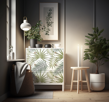 Palm bladeren meubel sticker - TenStickers