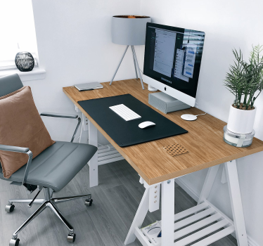 Houten balken meubel sticker - TenStickers