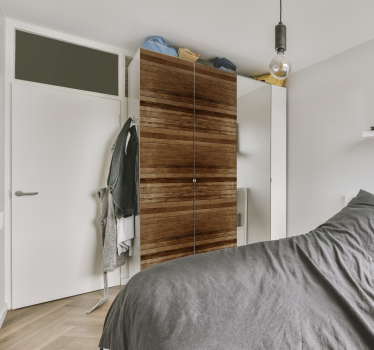 Houten Meubelsticker structuur - TenStickers