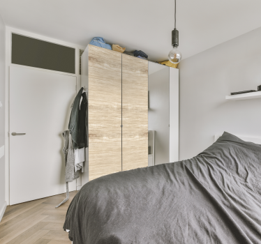 Lichtkleurige hout Meubelsticker - TenStickers