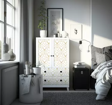 Meubel sticker geometrisch patroon - TenStickers