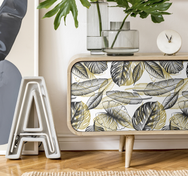 Elegante tropische planten Meubelsticker - TenStickers