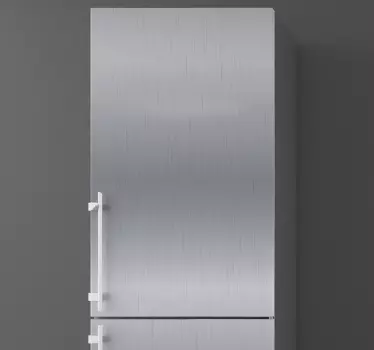 Vinyl koelkaststaal koelkast sticker - TenStickers