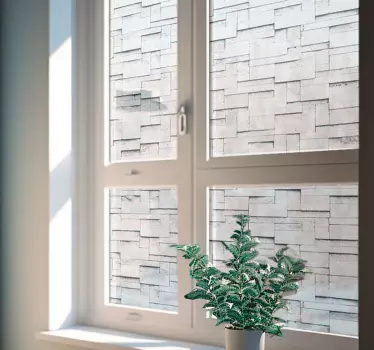 Transparante structuur Raamsticker - TenStickers