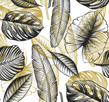 Elegante tropische planten Meubelsticker - TenStickers