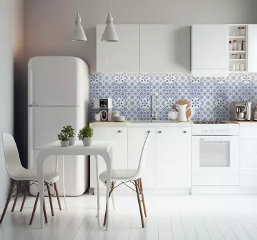 Tegelsticker keuken delft blauw - TenStickers