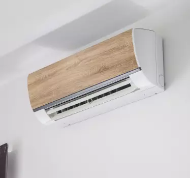 Hout structuur Decoratie sticker airco - TenStickers