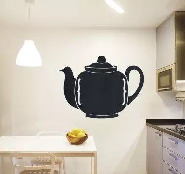 Theepot Muursticker - TenStickers