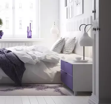 Matte lavendel Meubel sticker - TenStickers