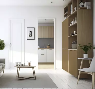 Matt Beige Bruin Meubelsticker - TenStickers
