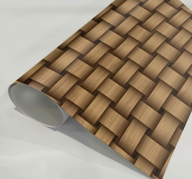 Verweven hout Meubelsticker - TenStickers