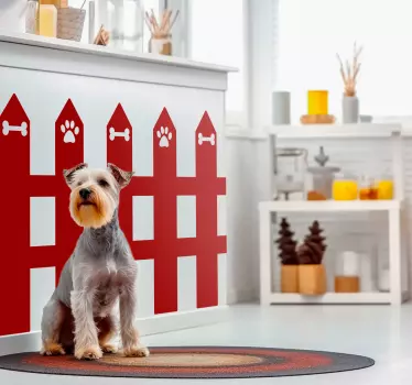 Tuinhek Decoratie sticker huisdieren - TenStickers