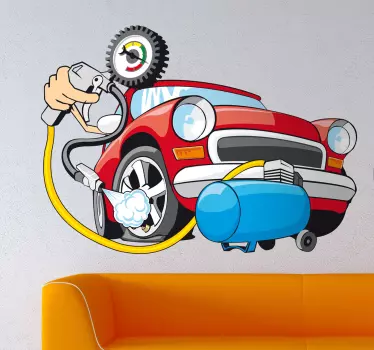 Auto hogedruk sticker - TenStickers