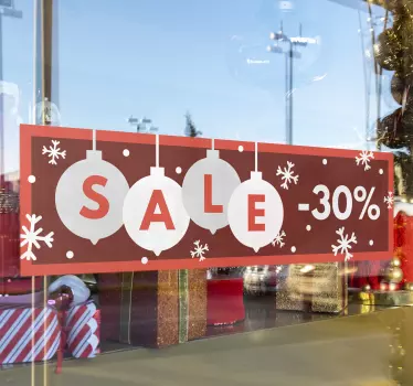Kerst raamsticker promotie - TenStickers
