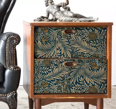 Meubel sticker vintage bloemen - TenStickers
