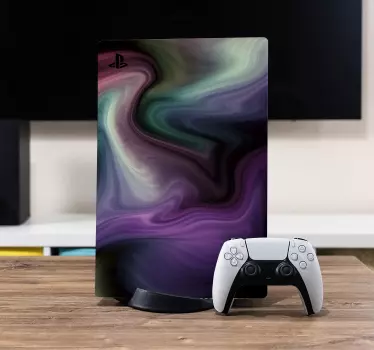 Wervelende kleurrijke patronen ps4 sticker - TenStickers