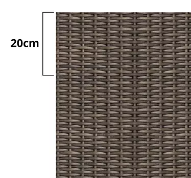 Gevlochten rattan structuur Meubelsticker - TenStickers