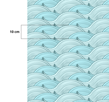 Stickers voor op meubels zeegolven - TenStickers