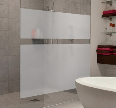 Douchewand sticker doorschijnend - TenStickers