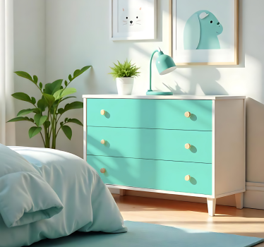 Zelfklevende folie - Mat Licht Turquoise - TenStickers