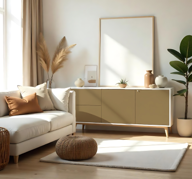 Zelfklevende folie - Mat Beige Bruin - TenStickers