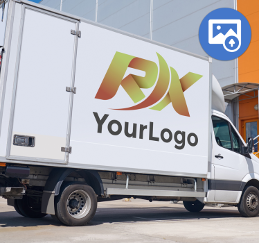 Bedrijfslogo sticker vrachtwagen en bestelwagen - TenStickers