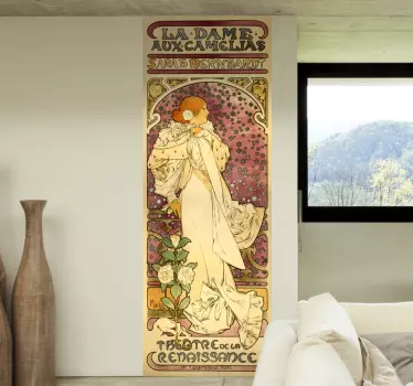 Alfons Mucha Muursticker - TenStickers