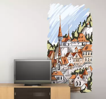 Alpendorp Muursticker - TenStickers