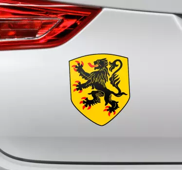 Autosticker Vlaamse Leeuw - TenStickers