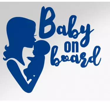 Baby aan boord sticker Moeder en baby aan boord ontwerp - TenStickers